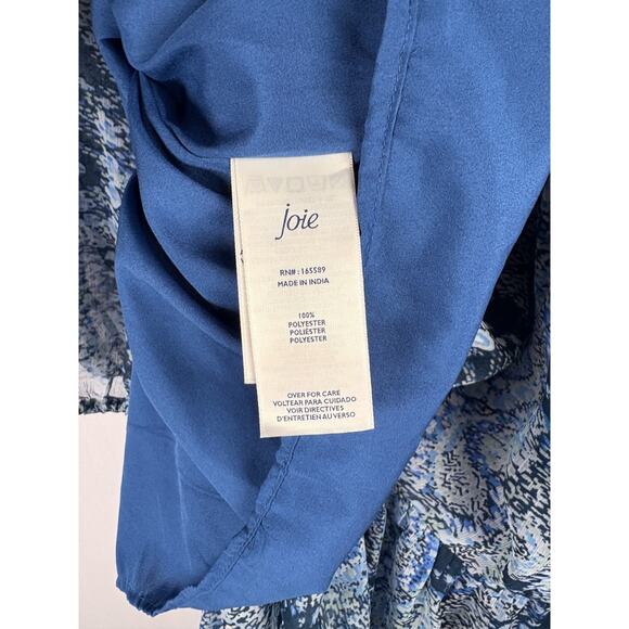 NEW Joie Maxi Dress Size XXL Blue Green Parisian Paisley Tiered - Picture 7 of 8